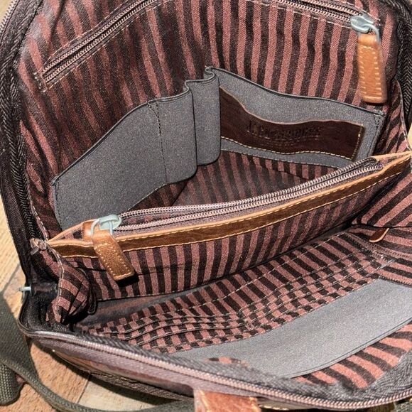 Jack Georges Voyager Convertible Backpack / Crossbody Brown Leather Unisex main image 14